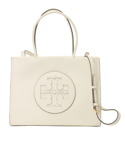 Small Ella Bio Tote, Leather, Cream, MIC, DB, 3*
